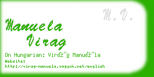 manuela virag business card